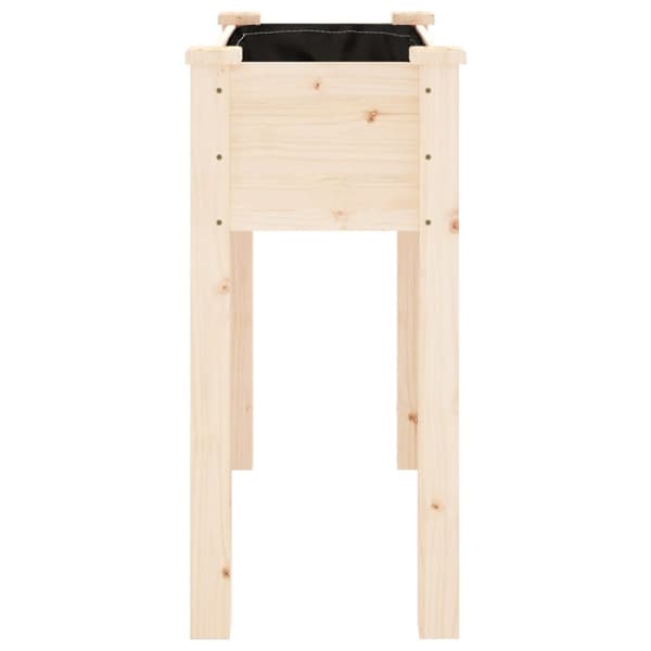 Odlingslåda med foder 71x37x76 cm massivt granträ