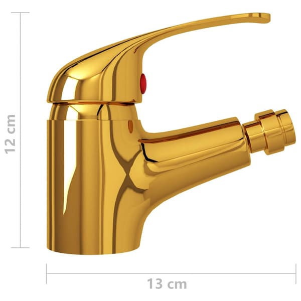 Bidéblandare guld 13x12 cm