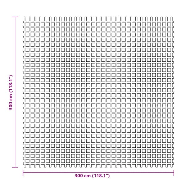 Tältmatta antracit 3x3 m