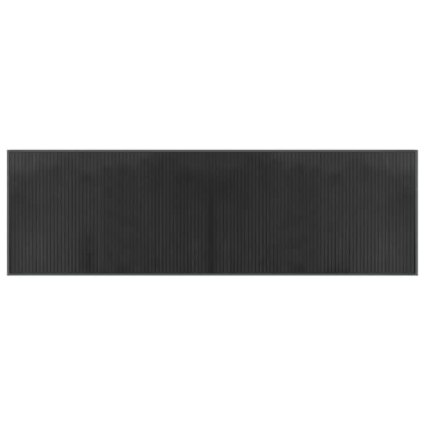 Matta rektangulär grå 60x200 cm bambu