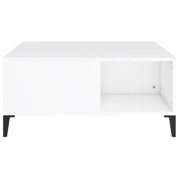 Soffbord vit 80x80x36,5 cm konstruerat trä