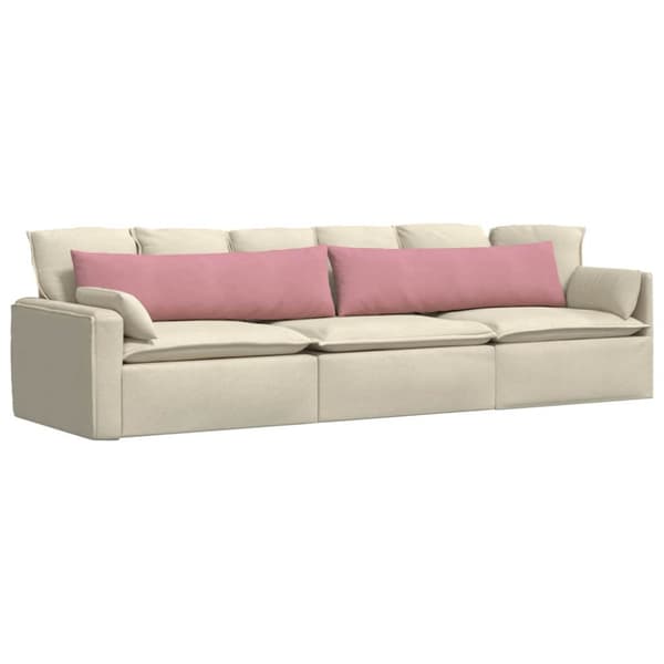 Sofakuddar 2 pcs Rosa 145 x 40 cm Kordread tyg