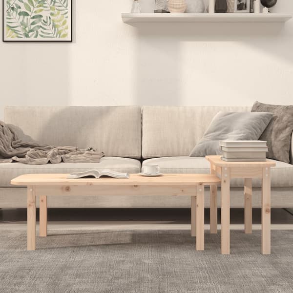 Satsbord 2 st massiv furu