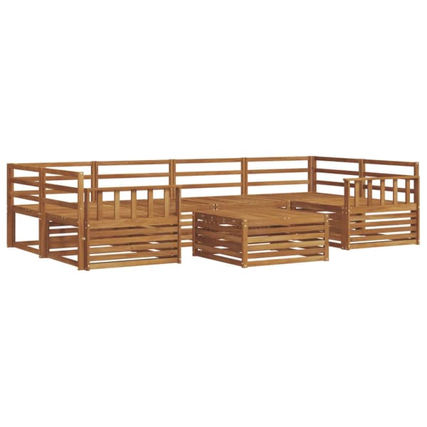 Utomhussoffset 7 pcs Naturfärg