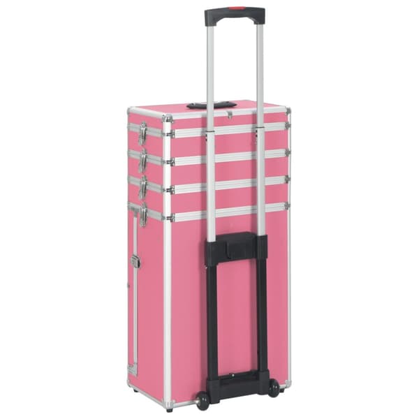 Sminklåda aluminium rosa