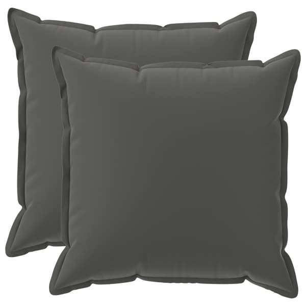 Kuddöverdrag 2 st HOUTEN Antracit 65 x 65 cm Polyester