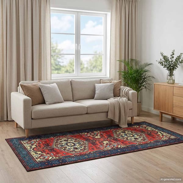 Matta ORIZ Röd 80 x 200 cm 100% Polyester