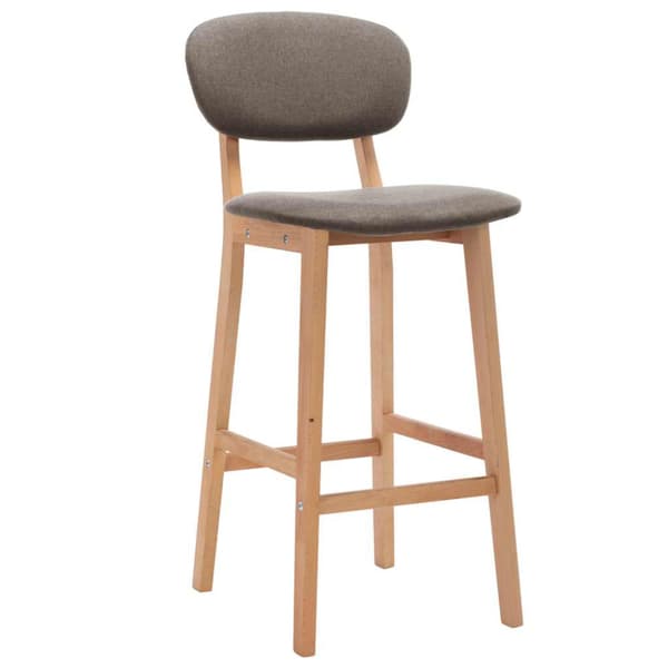 Barstolar 2 st taupe tyg