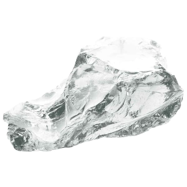 Trädgårdsstenar Vit 12 cm Glas