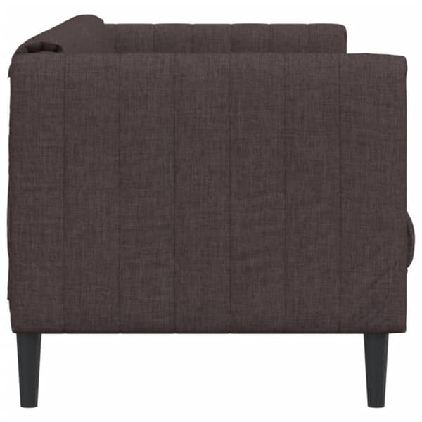 Soffa 2-sits mörkbrun tyg