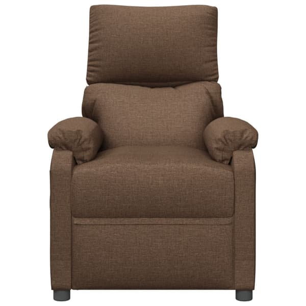 Massagefåtölj brun tyg