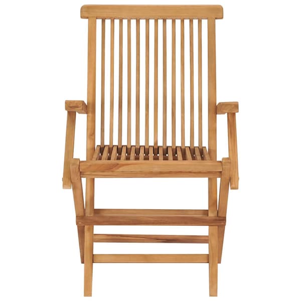 Hopfällbara trädgårdsstolar 6 st massiv teak