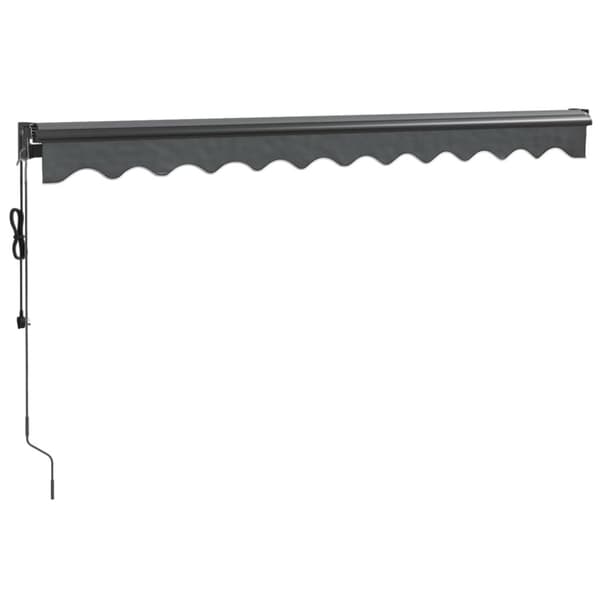 Automatisk infällbar markis antracit 3,5x2,5 m