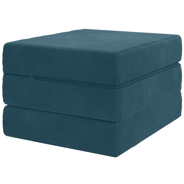Fällbar Soffbed 90 x 63 x 45 cm Blå
