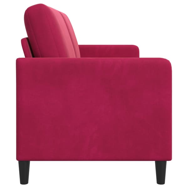 Soffa med förvaring Vinröd 172 x 78 x 87 cm Polyester