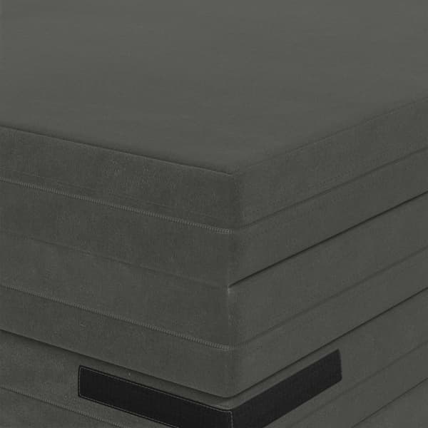 Fällbar Soffbed 140 x 67 x 45 cm Mörkgrå