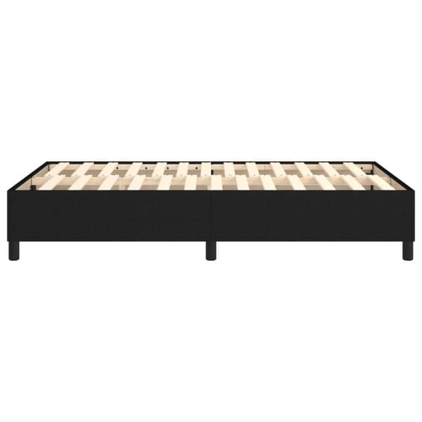Boxspring-sängram svart 120x200 cm tyg