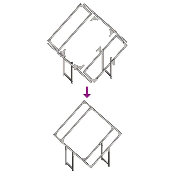Vedställ vit 80x25x80 cm kallvalsat stål