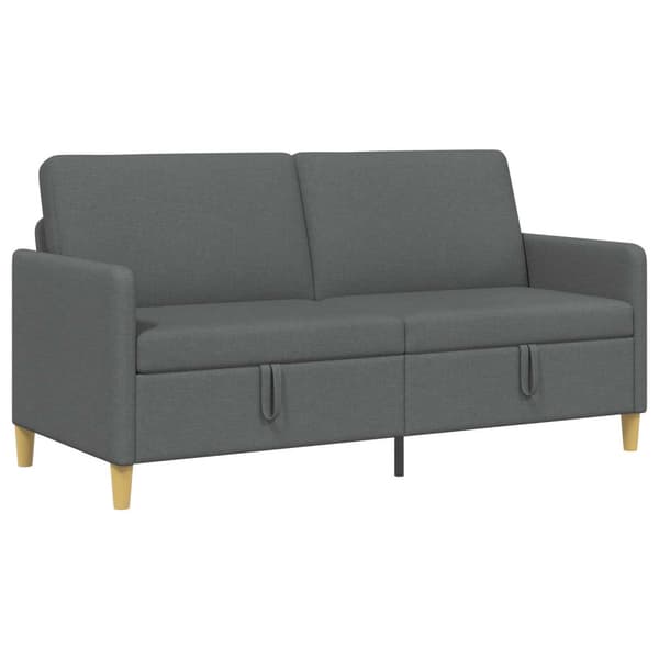 Soffa med förvaring Mörkgrå 172 x 78 x 87 cm Polyester