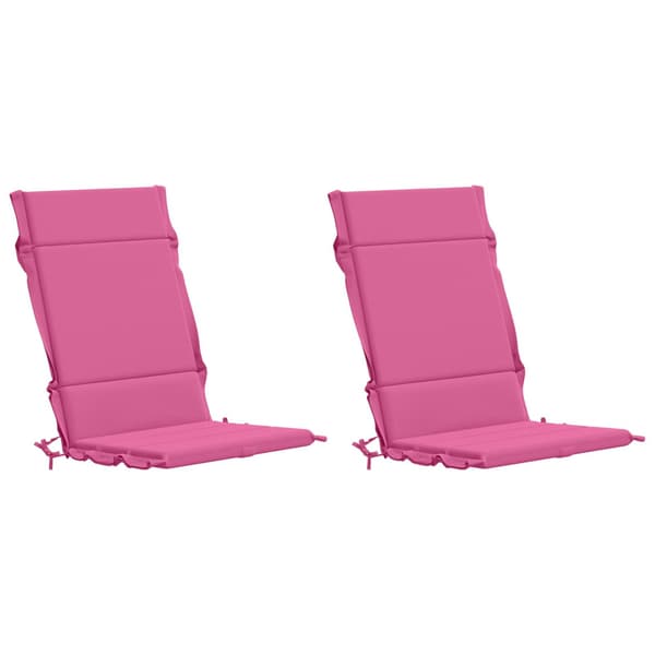 2-delade Höga Ryggstolsdynor GEMERT 2 st 100% Polyester Rosa