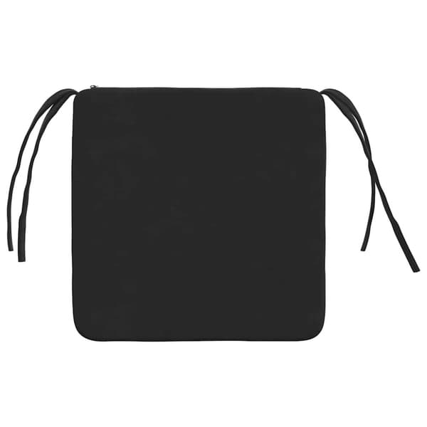 Sittkuddar 4 pcs Svart 40 x 40 x 3 cm Sammet