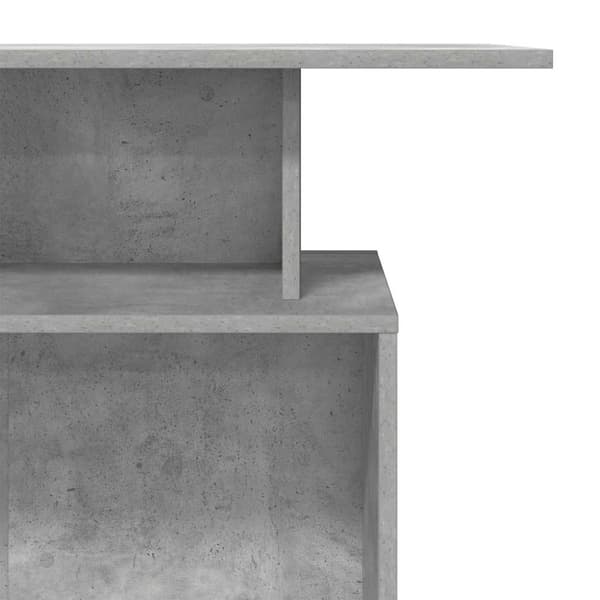 Receptionsdisk betonggrå 100x40x104 cm konstruerat trä