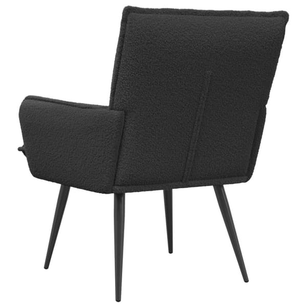 Fåtölj Mörkgrå Bouclé