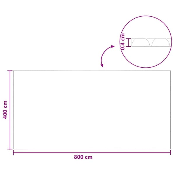 Pooltäcke Blå 800 x 400 cm PE