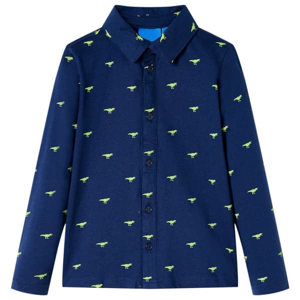 T-shirt för barn marinblå 104