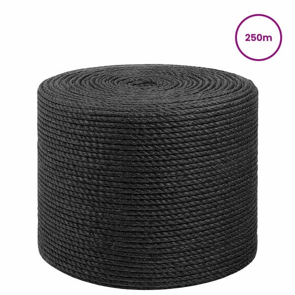 Juterep 6 Svart 100% Tossa jute
