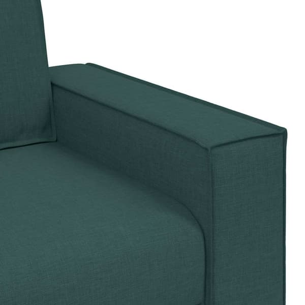 2-sitssoffa mörkgrön 180x78x84 cm tyg