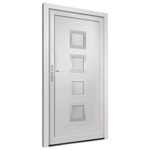 Ytterdörr vit 108x200 cm PVC