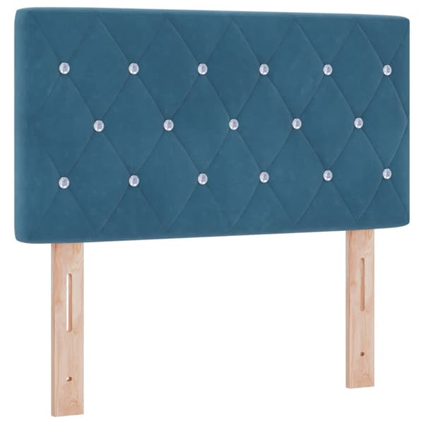 Huvudgavel Mörkblå 80 cm Sammet