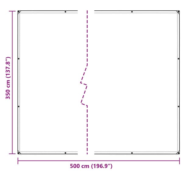 Växtskydd Transparent 5 × 3,5 m PVC