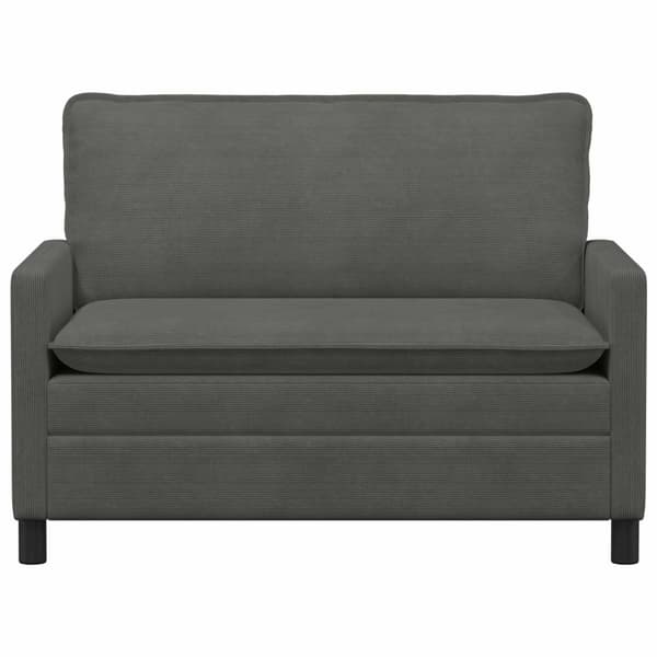 Soffa Mörkgrå 126 x 81 x 87,5 cm Tyg