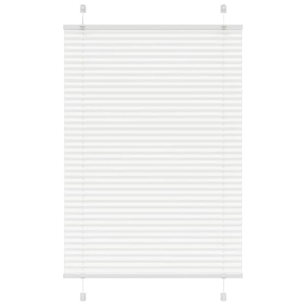 Plisserad persienn vit 100x150 cm tyg bredd 99,4 cm polyester