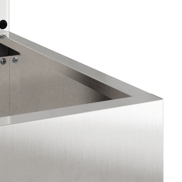 Trädgårds integritetsskärm Silver 50 x 150 cm Rostfritt stål