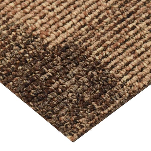 Golvmatta 20 pcs Brun 50 x 50 cm PP