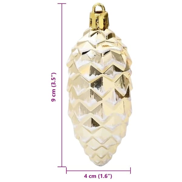 Julgran Kottboll 40 pcs Guld Plast