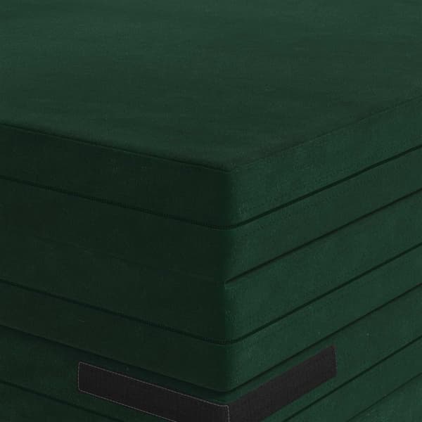 Fällbar Soffbed 140 x 67 x 45 cm Mörkgrön