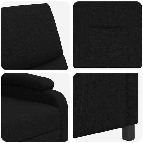 Recliner Svart Tyg