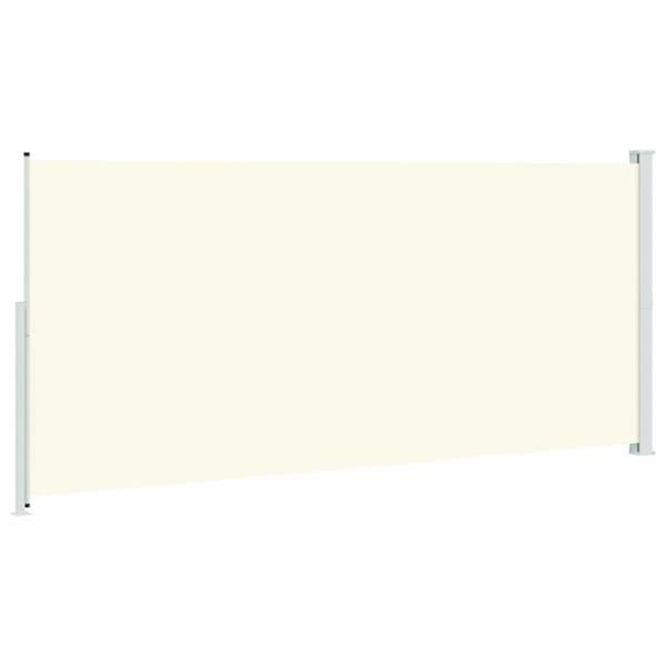 Infällbar sidomarkis 220x500 cm gräddvit
