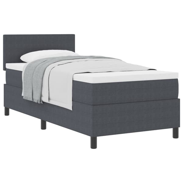 Bäddfjäder Mörkgrå och vit 100 x 200 cm Kordread tyg