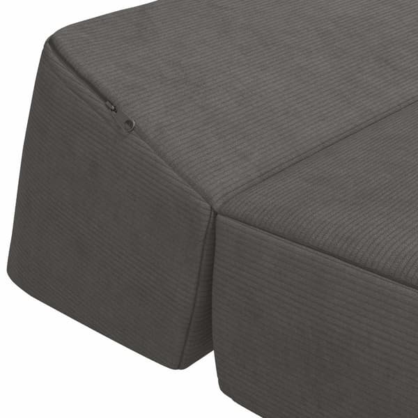 Fällbar Soffbed Mörkgrå 60 x 70 x 41 cm Tyg
