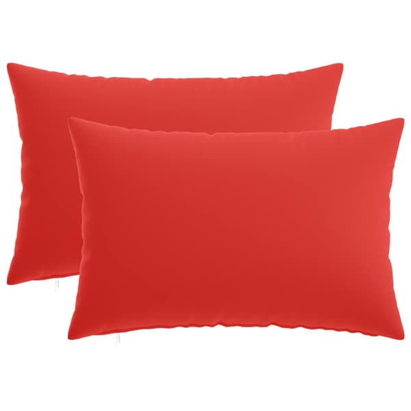 Kuddöverdrag 2 st HEERLEN Röd 50 x 75 cm Polyester