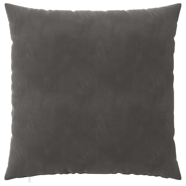 Kuddöverdrag 2 st HEERLEN Mörkgrå 65 x 65 cm Sammet
