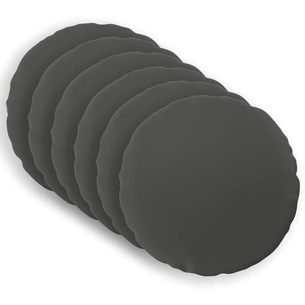 Kuddöverdrag 6 st HEERLEN Antracit Ø 30 cm Polyester