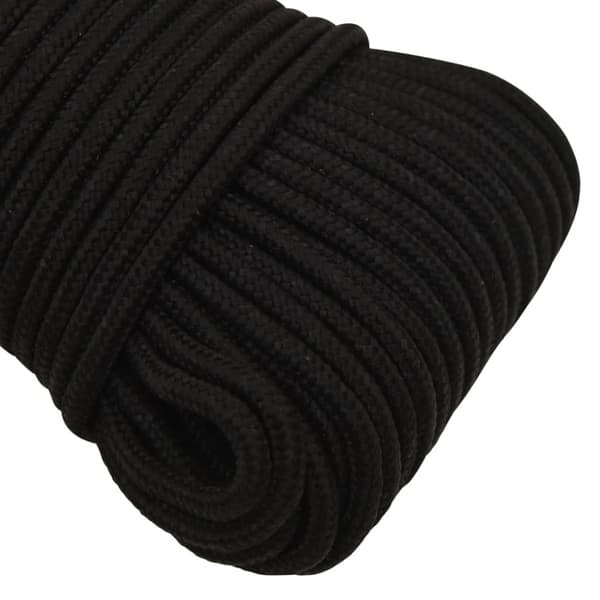 Rep svart 5 mm 100 m polyester