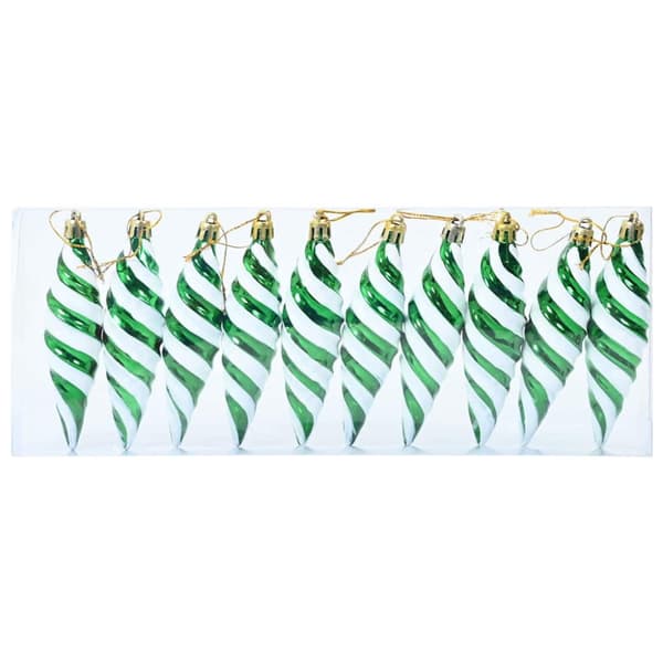 Jul Spiralformad Kula 40 pcs Grön Plast