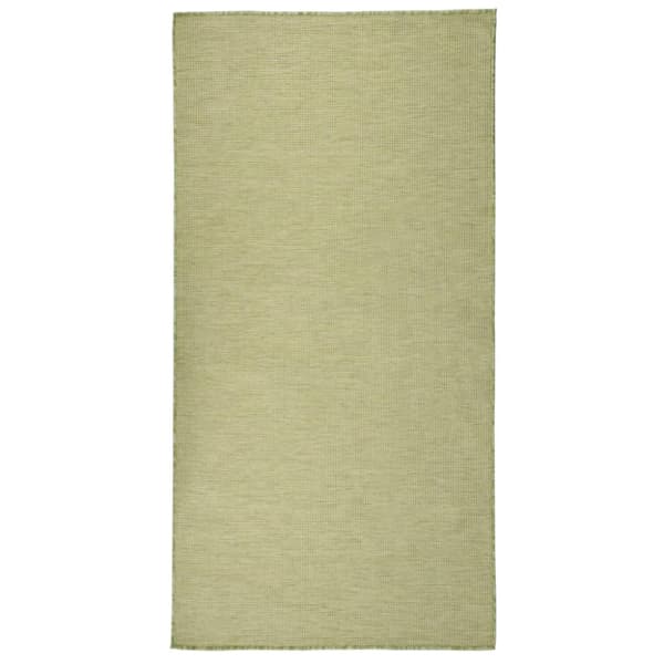 Utomhusmatta plattvävd 100x200 cm grön